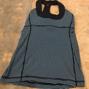 Striped Lululemon workout tank